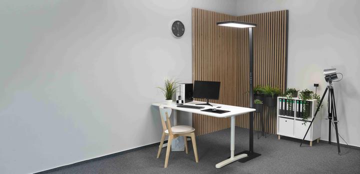 Productafbeelding Luxula LED Büro-Stehleuchte, Up/Down, schwarz (7000 lm)