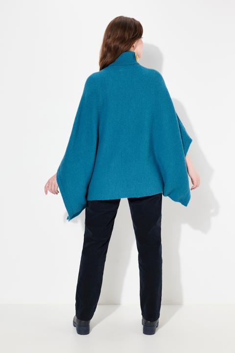 Produktbild Ulla Popken Poncho, Rollkragen, oversized, Halbarm (58, 60, 62)