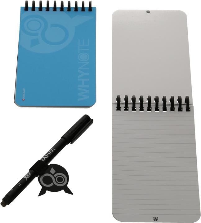 Actual product image Whynote Notebook A6 WNPBOK04 starter-kit, blue (A6, Lined, Plain)