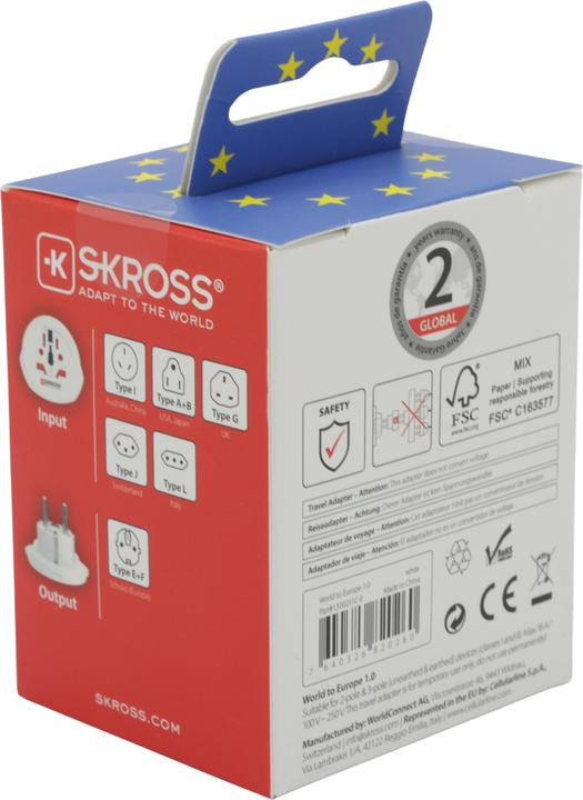 Immagine prodotto Skross Länderstecker World to Europe