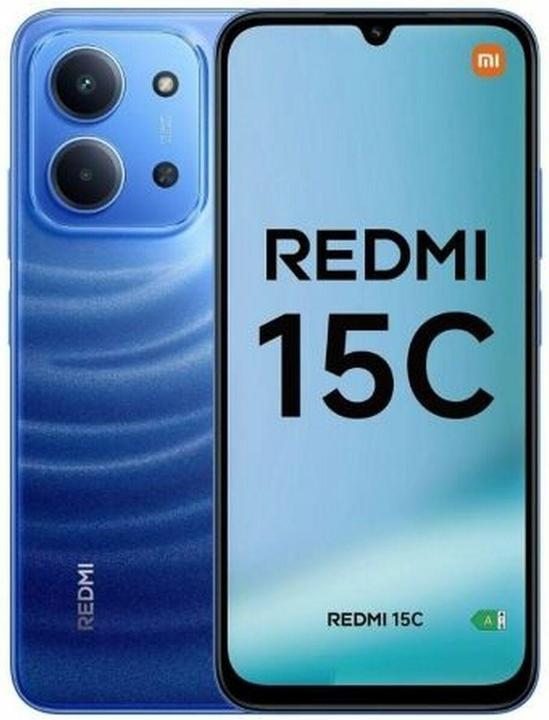 Actual product image Xiaomi Redmi 15C 4G (128 GB, Moonlight Blue, 6.90", Dual SIM, 4G)