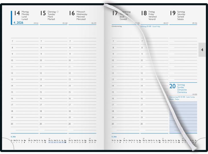 Immagine prodotto Biella Agenda business Budget 7 (A5, 1 settimana / 2 pagine)