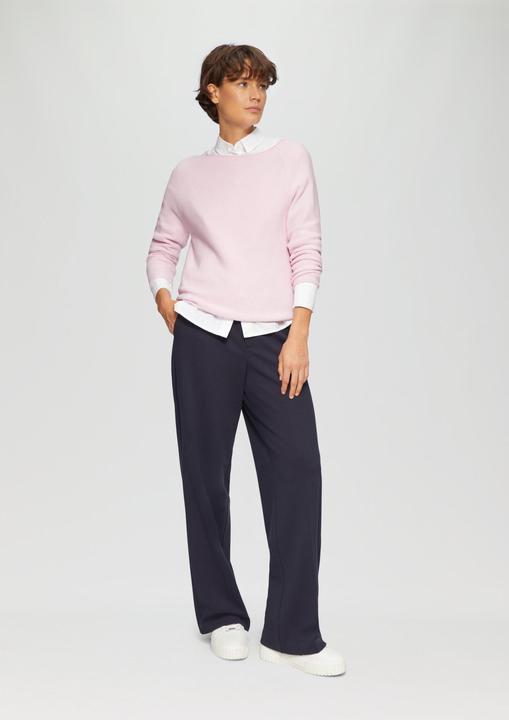 Produktbild S.Oliver Strickpullover Strickpullover mit U-Boot-Ausschnitt und Rollsaum (42)