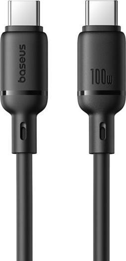 Produktbild Baseus Silky Series Ladekabel Type-C 100W 1m Schwarz (1 m, 100 W)