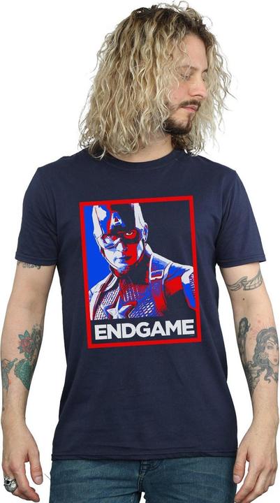 Image du produit - T-shirt AVENGERS ENDGAME CAPTAIN AMERICA POSTER - Homme (XXL)
