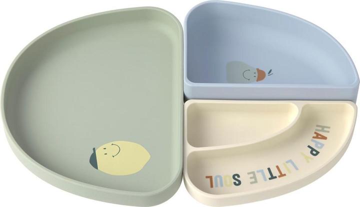 Blauw, Groen, Happy Fruits Citroen, Meerkleurig, Tekening