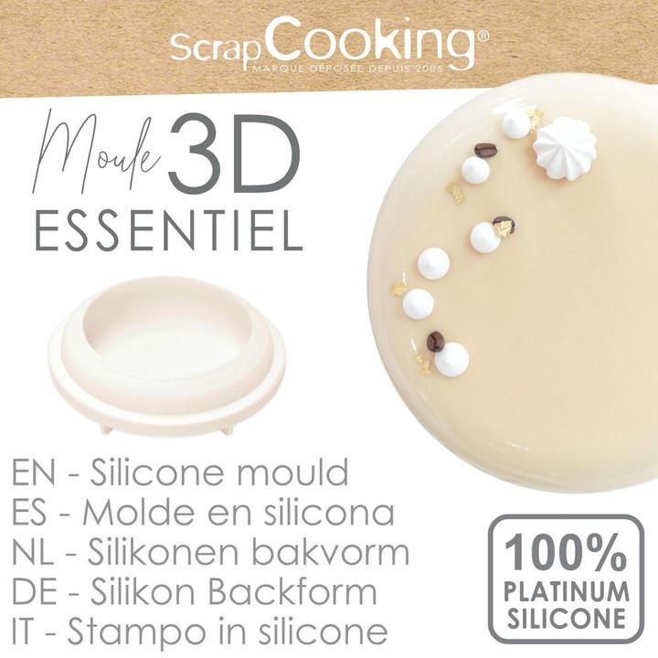 Produktbild ScrapCooking 3D Silikonform rund D21cm (21 cm)
