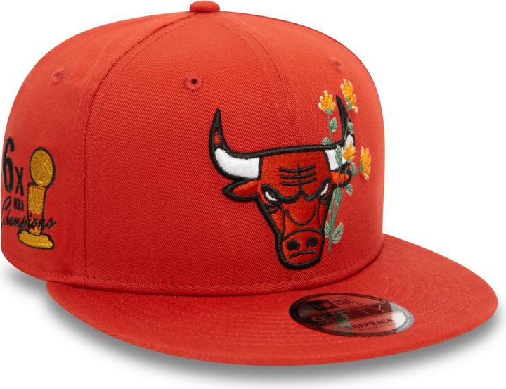Actual product image New Era 9Fifty Snapback Cap - FLOWER Chicago Bulls - S/M (S, M)