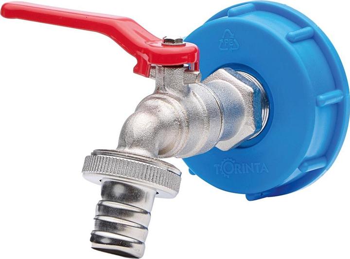 Magni Auslaufhahn PROFIS60X2 Auslaufhahn Regenwasser 1000 Liter Container Wasser (1000 l)