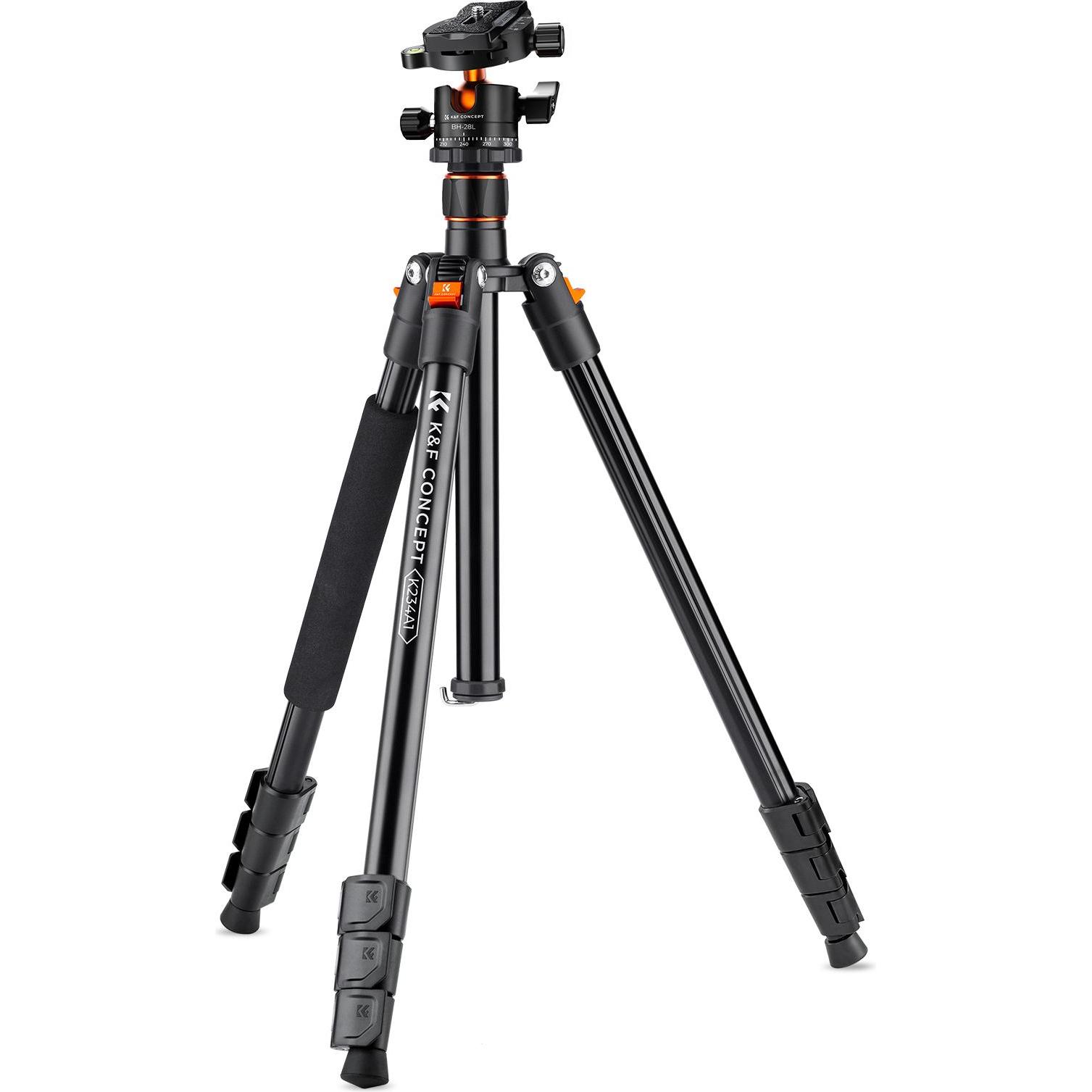 K&F Concept Tripod K234A1+BH-28L (Metall), Stativ, Orange