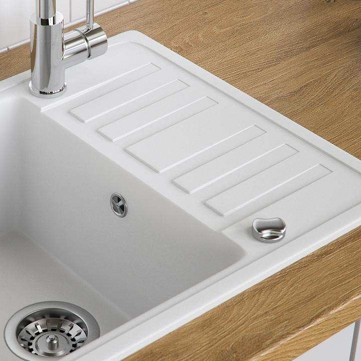 Actual product image Bergström with drying area (Top-mounted sink, 46 cm, 58 cm)