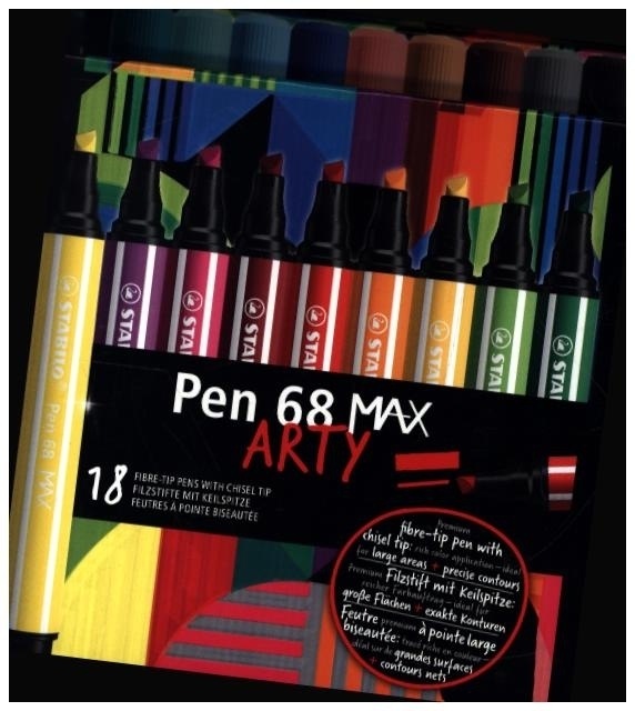 Produktbild STABILO PEN 68 MAX ARTY - Fasermaler (Mehrfarbig, 18 x)