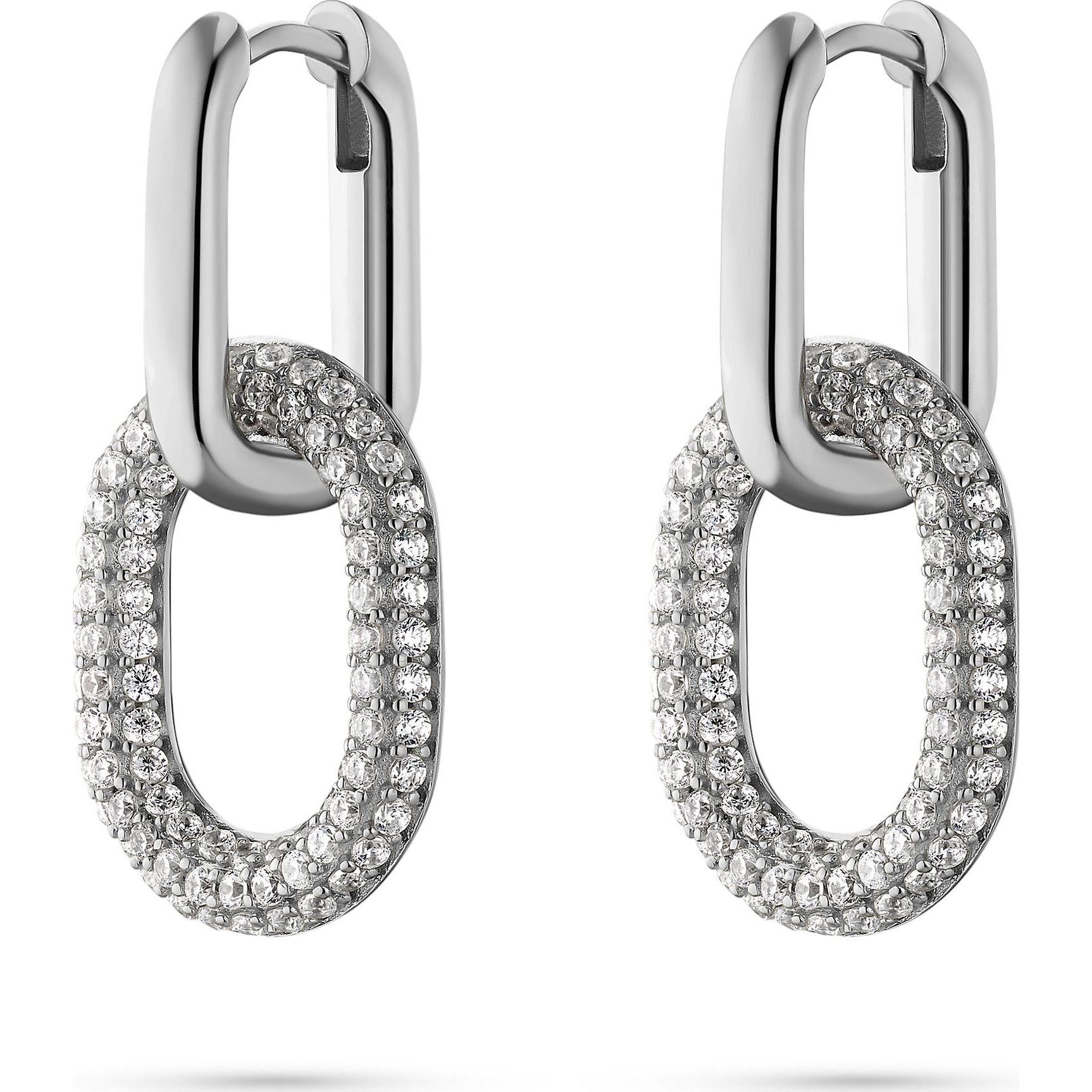 Jette, Ohrringe, Creolen LIQUID, (925er Silber)