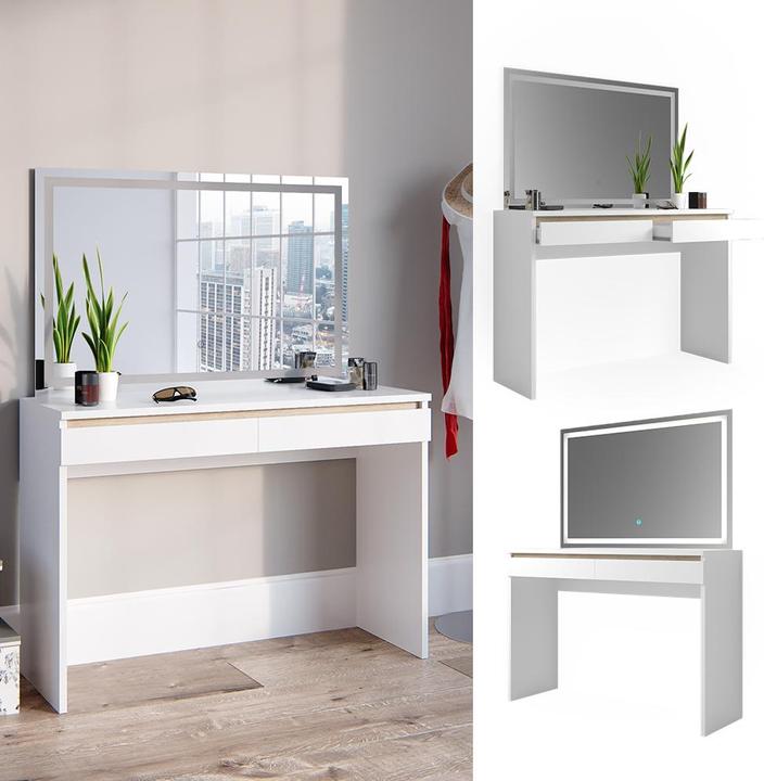 Actual product image Vicco Emma with LED mirror (120 x 43 x 83 cm)