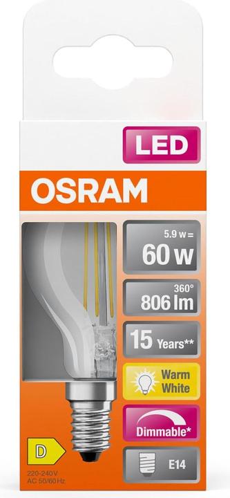 Produktbild Osram Led Retrofit Classic P (E14, 806 lm, 1 x)