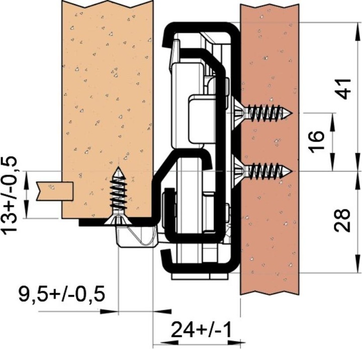 Actual product image Fulterer Differential full extension runner FR 7180