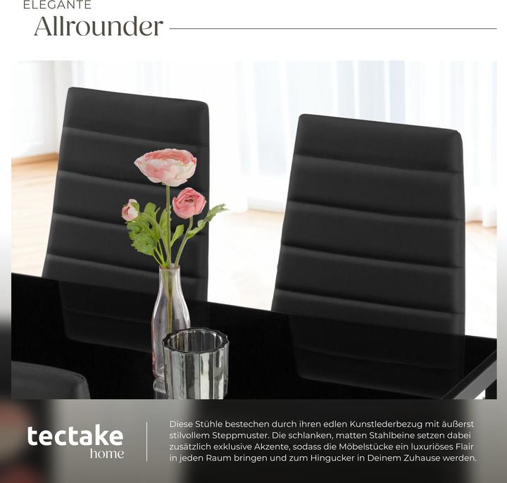 Image du produit tectake 8x Esszimmerstuhl
