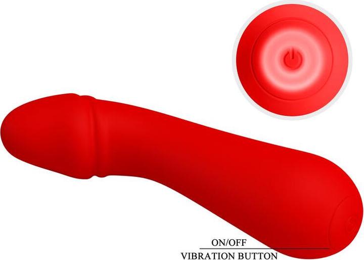 Actual product image Pretty Love Cetus Rechargeable Vibrator Red