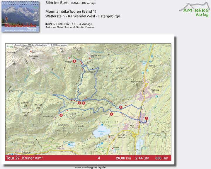 Produktbild Mountainbike Touren Wetterstein 01 - Karwendel West - Estergebirge (Deutsch, Günter Durner, Susi Plott, 2016)