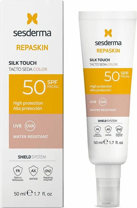 Produktbild Sesderma REPASKIN SPF 50 Sonnenschutz mit Farbe 50ml Seidig (Sonnencreme Gesicht, SPF 50, 50 ml, 80 g)