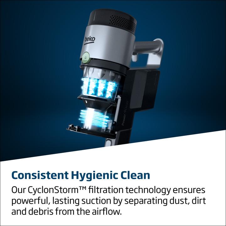 Actual product image Beko VRT96425VD PowerClean™ CyclonStorm™ Cordless 2-in-1 Vacuum Cleaner with All-In-Zone