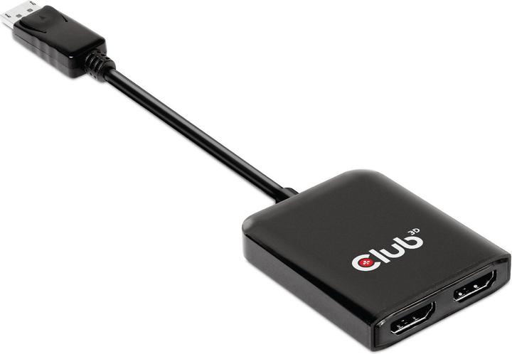 Actual product image Club 3D Club3D Multi Streaming Transport Hub 1xDP->2xHDMI (HDMI, 20 cm)