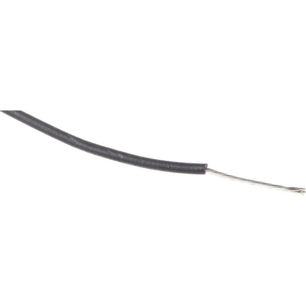 Rs Pro, Kabelleitung, UL3266 Hook-up wire 24AWG Black 100m (100 m)