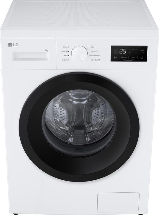 Actual product image LG Lavatrice Slim 7 kg Classe A 1400 giri Vapore (7 kg, Left)