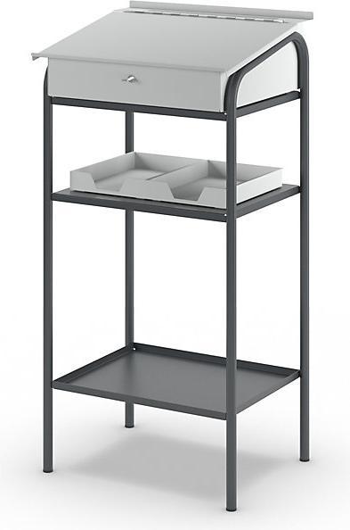 Actual product image eurokraft pro Workshop desk, 2 shelves, HxWxD 1140 x 590 x 520 mm. (59 x 52 x 114 cm)