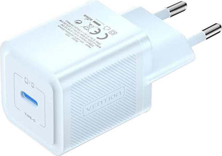 Actual product image Vention Wall charger,, FEPL0-EU, USB-C, 20W, GaN (blue) (20 W, 1 portion)