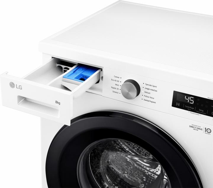 Produktbild LG F4NX1008NWK 8 kg Waschmaschine Klasse A (8 kg, Links)