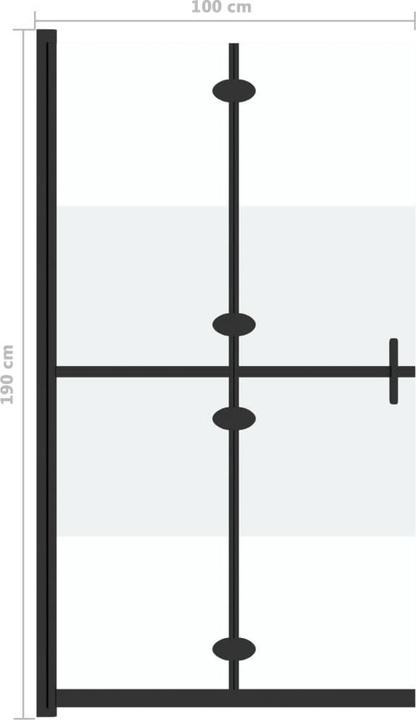 Produktbild vidaXL Duschwand (110 cm, 190 cm)
