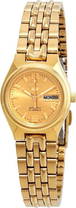 Actual product image Seiko 5 Gold Tone Automatic Women's Watch (26 mm)