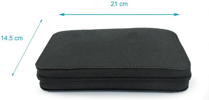 Actual product image Intirilife 126-piece sewing kit in black