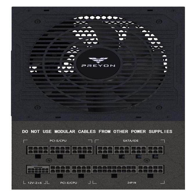 Preyon Eagle Power Gold 750W / Atx / 750W / 80 Plus Gold / 120 Mm / Modular (750 W), Pc Netzteil