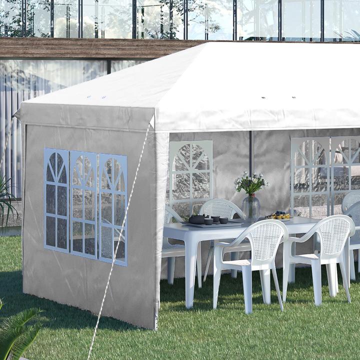 Actual product image Outsunny Folding pavilion with side walls (585 cm, 295 cm)