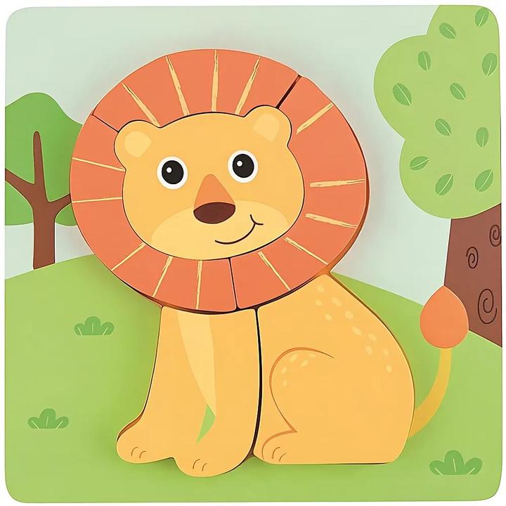 Actual product image Spielba Puzzle set with 4 animals