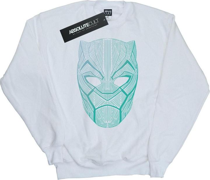 Actual product image Mens Black Panther Tribal Mask Cotton Sweatshirt (M)