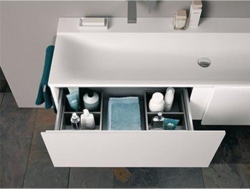 Actual product image Geberit Xeno2 wastafelonderkast 2 load 159,5x47 cm, mat wit (159.5 x 47.5 x 35 cm)
