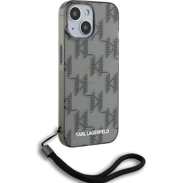 Karl Lagerfeld KLHCP15SHKDPNSK iPhone 15 / 14 / 13 6.1" czarny/black hardcase IML Mono KL Pattern & (Apple iPhone 15), S...