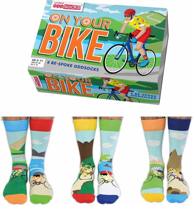 Actual product image United Oddsocks On your bike (pack of 3, 39 - 46)