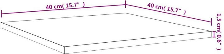 Immagine prodotto vidaXL Sheffield (40 x 40 x 1,5 cm)