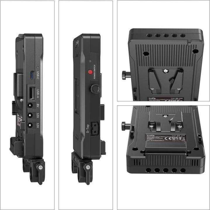 Produktbild SmallRig Advanced V Mount Battery Mount Plate with Dual 15mm Rod Clamp 3203B