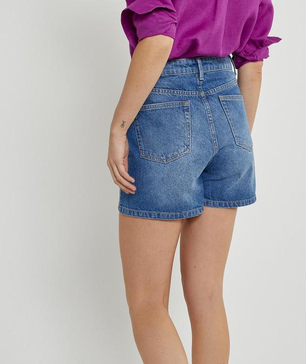 Produktbild La Redoute Collections Jeansshorts mit hohem Bund (38)