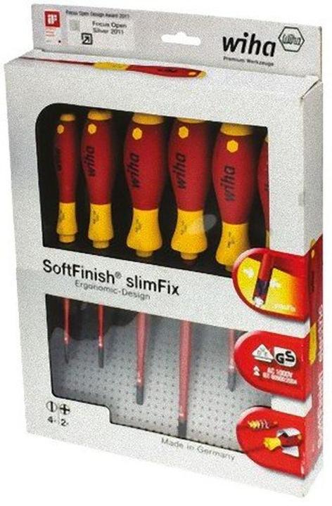 Produktbild Wiha SoftFinish SlimFix (Phillipps-Kreuzschlitz (PH), Schlitzschrauben)