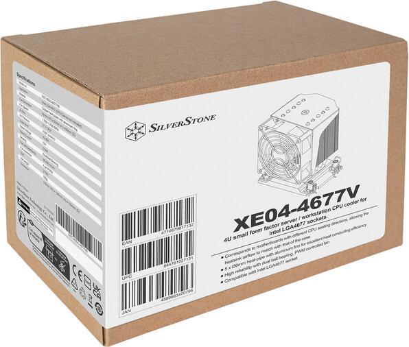 Actual product image Silverstone SST-XE02-4677VB - 4U small form factor server / workstation CPU cooler for Intel LGA4677