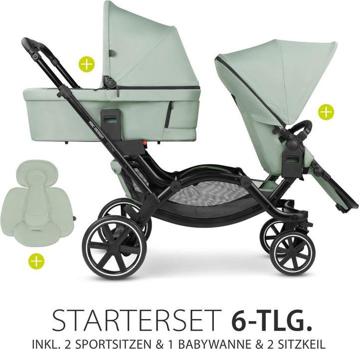 Produktbild ABC Design Geschwisterwagen Geschwisterwagen & Zwillingskinderwagen Zoom - 6-tlg.