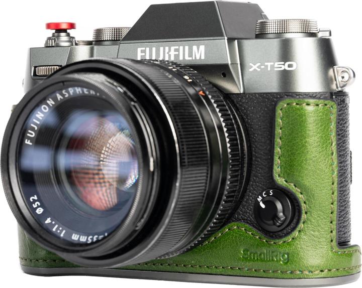 Actual product image SmallRig 4711 Leather Half Case Kit for X T50 (Green) (1.26 l)