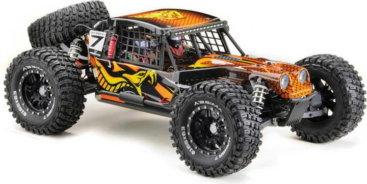 Actual product image Absima rock racer "mamba 7" orange 1/7 6s bl rtr incl. 2pcs. 6200mah 11.1v lipo batteries (4140031) (RTR Ready-to-Run)