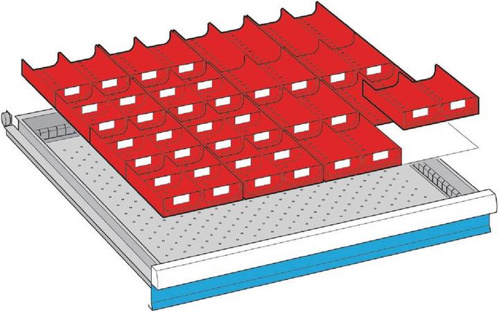 Lista Einteilungs-Set für Schubladenmasse 612 x 612 mm